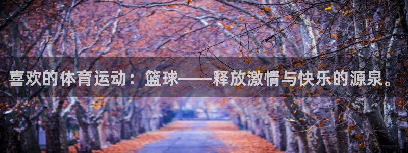 MK体育官方正版app集团简介：喜欢的体育运动：篮球