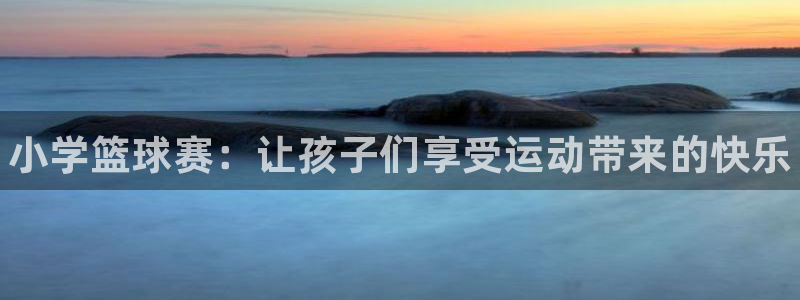 MK体育官方正版app科技：小学篮球赛：让孩子们享受运动带来