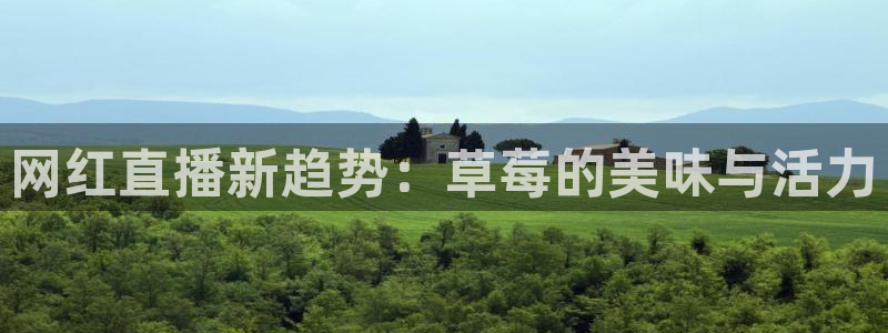 833直播足球比赛官网：网红直播新趋势：草莓的美味与活力